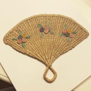 Boho Vintage Woven Hand-fan